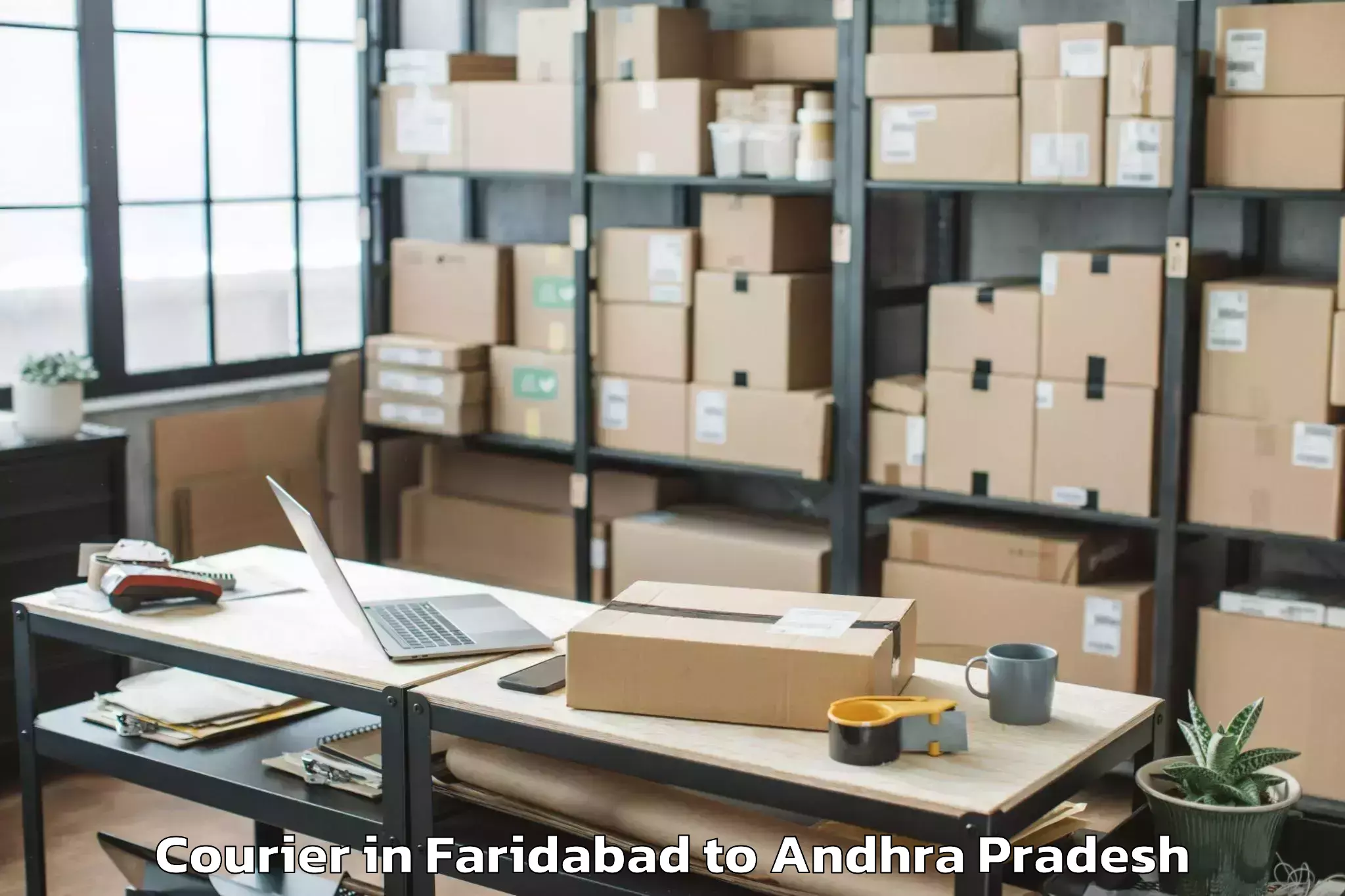 Faridabad to Kollipara Courier Booking